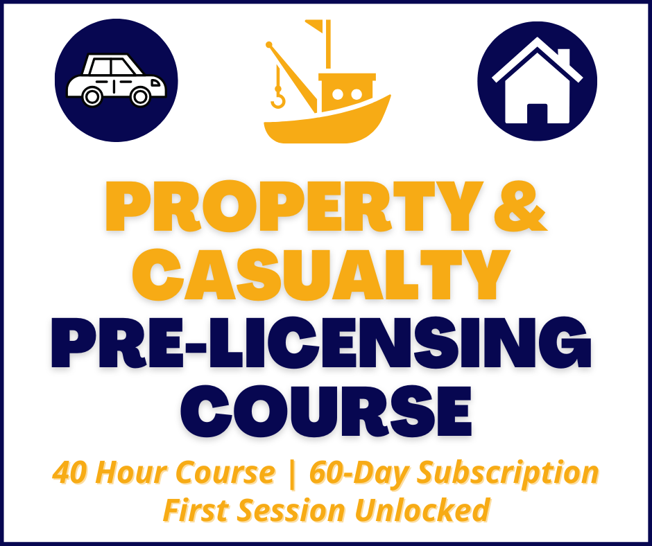 Louisiana Insurance Property & Casualty Prelicensing (first session unlocked)168