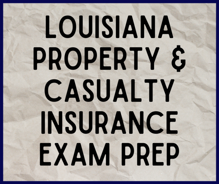 Louisiana Property & Casualty Exam Prep - Bob Brooks School