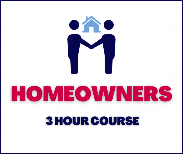 Homeowners 3 hours Bob Brooks School
