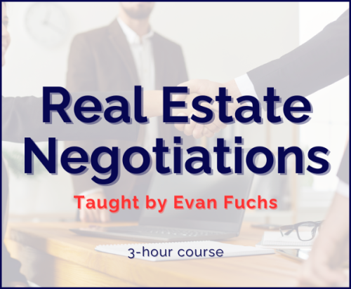 Real Estate Negotiations | 12/15/25 | 12:30p-3:30p (3hrs)